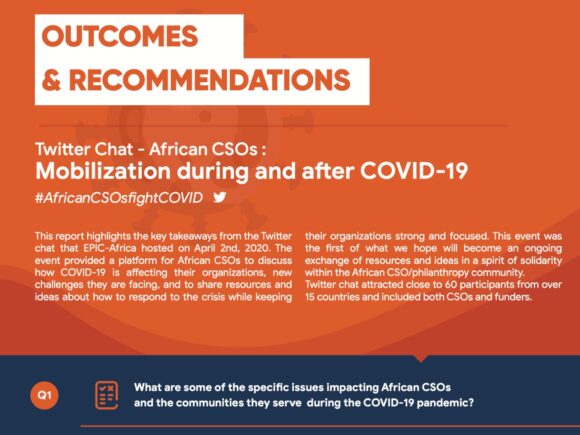Recommandations pour les OSC africaines pendant la pandémie de COVID-19
